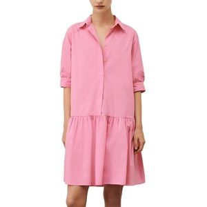 MARELLA BY MAX MARA Women’s Size 12 Pink Summer Collared Shirt Dress Cotton NEW